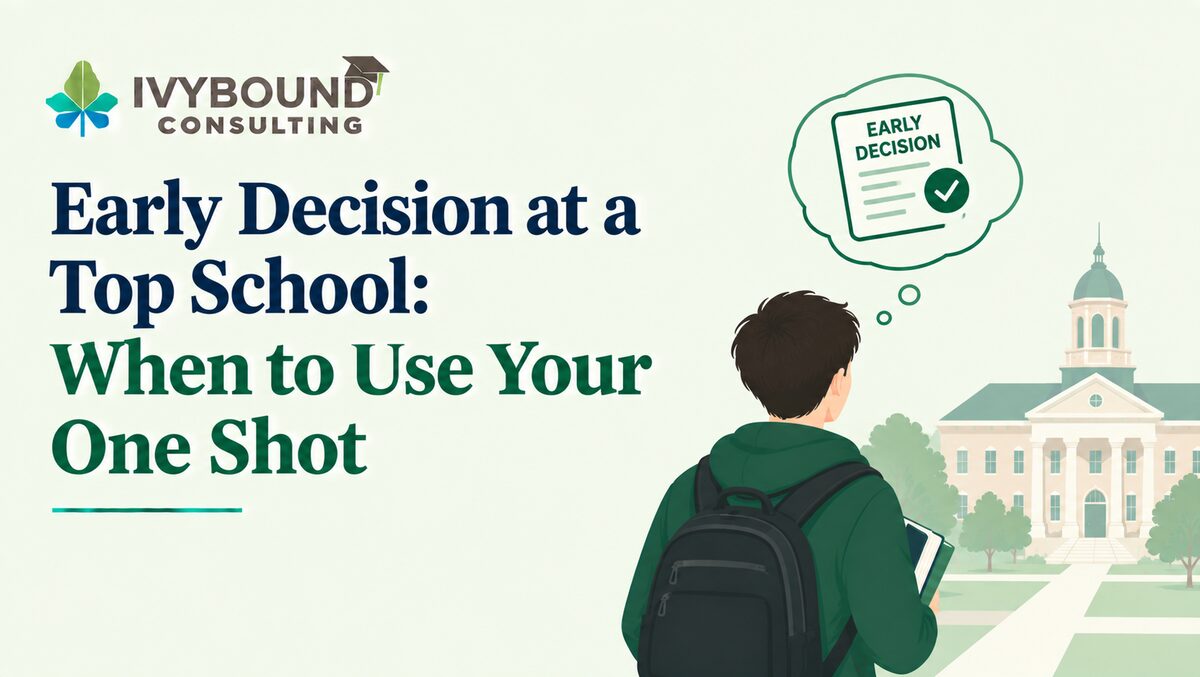 Early Decision at a Top School: When to Use Your One Shot