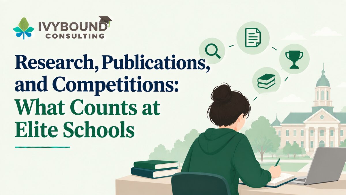 Research, Publications, and Competitions: What Counts at Elite Schools