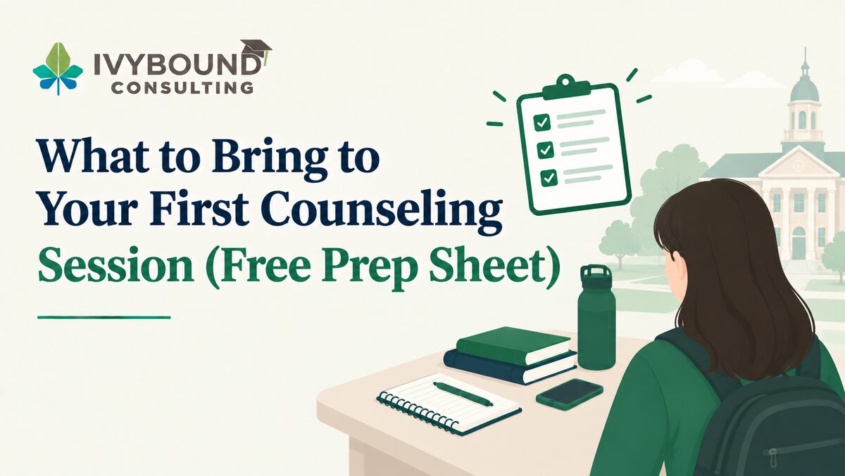 What to Bring to Your First Counseling Session (Free Prep Sheet)
